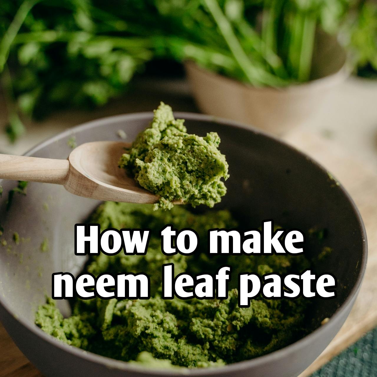 How to make neem leaf paste